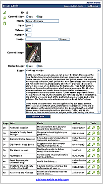 Current Issue Admin Tool